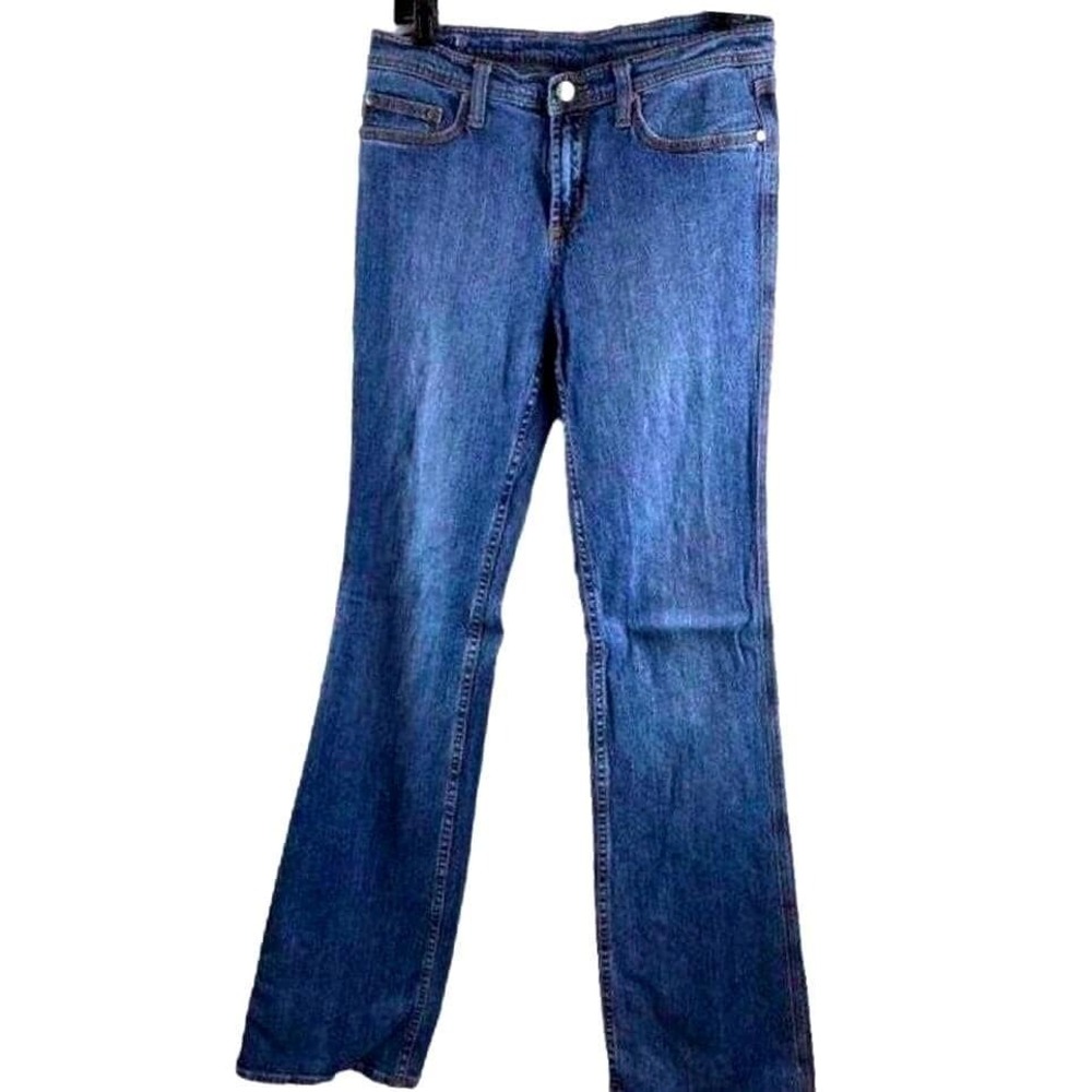Vigoss Miss Vigoss Bootcut Jeans Medium Wash Embroidered Pockets Size 11/12‎ Y2K